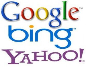 Google, Yahoo & Bing logos