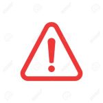 Danger warning icon.
