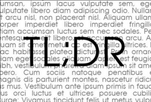 Too Long: Didn't Read